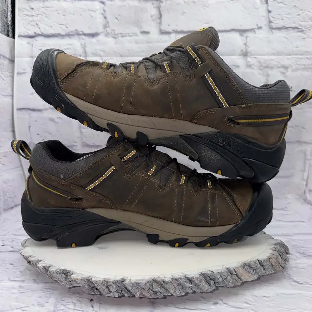 Keen Targhee II Waterproof Hiking Shoes Mens Size 14 Brown Leather